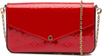 Louis Vuitton Pochette Pochette Felicie in pelle Vernis con monogramma 2016 - Rosso