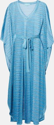 Melissa Odabash Caftano June a zig zag con lamé