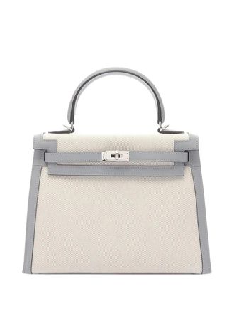 Herm&egrave;s 2025 Toile and Swift Kelly II Sellier 25 satchel - Brown