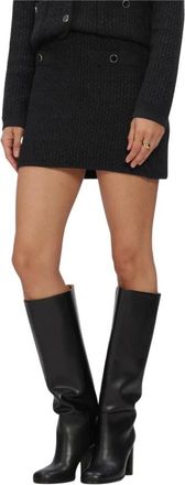 Silvian Heach Miniskirt Kryam - Dames - Rokken - Zwart - Maat: S Acryl