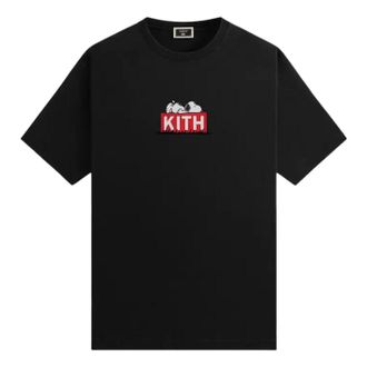 Kith For Peanuts Doghouse Classic Logo T-Shirt Black KHM033385-001