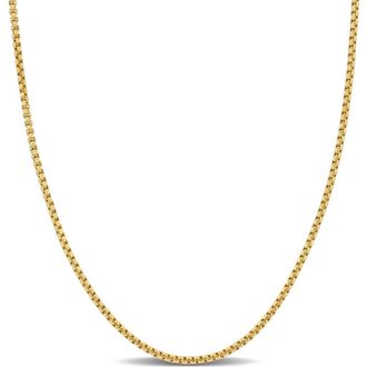 Delmar Round Box Link Chain Necklace, 1.60mm in Gold at Nordstrom Rack