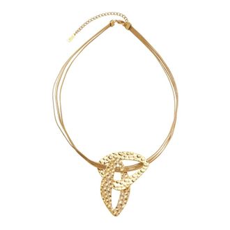 Dansk Copenhagen Ragna Korte Statement Ketting - Dames - Accessoires - Geel - Maat: ONE Size