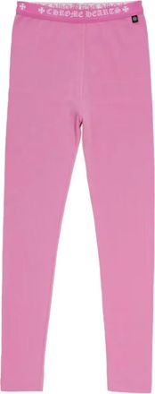 Chrome Hearts Leggings con logo - Rosa