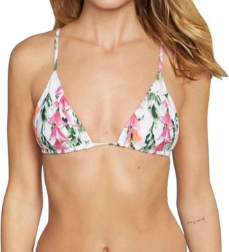 Stone Fox Swim Triangle Bikini Top In Sfs Lei Stand