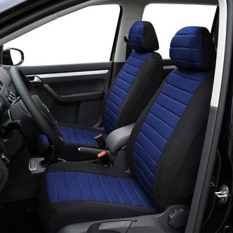 OEM Fundas Para Asientos De Coche - Fundas Universales - Fundas Para Asientos De Conductor Y Pasajero (asiento Trasero No Incluido) - Estilo Moderno - Neg