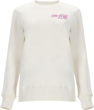 Versace Jeans Couture Off-White Cotton Graphic Printed Sweatshirt