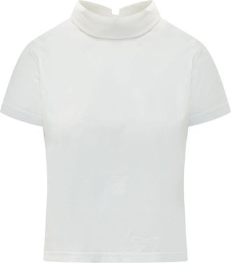 Givenchy T-shirt met hoge kraag - Dames - T-shirts - Wit - M - Tops
