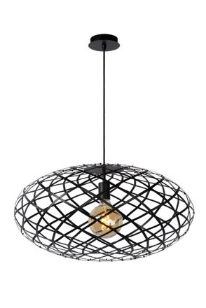 Lucide WOLFRAM Dimmable Stylish Adjustable Indoor Pendant Light 1xE27 in Black