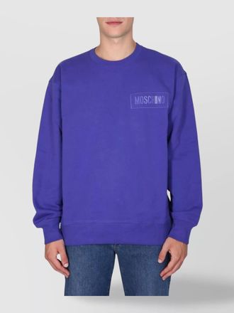Moschino logo patch sweatshirt