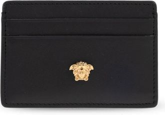 Versace Accessoires, Heren, Zwart, ONE Size, Leer, Wallets & Cardholders