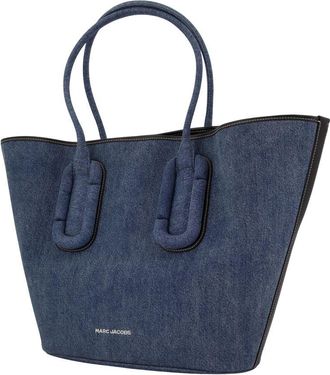 Marc Jacobs Womens The Tote Shopper Bag - Marc Jacobs Cotton Blue Totes-Shopping-Bags