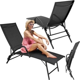 OEM Silla De Jard&iacute;n Plegable Respaldo Ajustable Silla De Playa De Aluminio