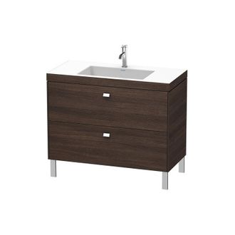 Duravit Lavamanos Duravit Brioso C-bonded Con Base De 100,0x48,0 Cm, 2 Cajones, Sin Rebosadero, Con Banco Para Grifos, 1 Agujero Para Grifos, Color (frente/cu