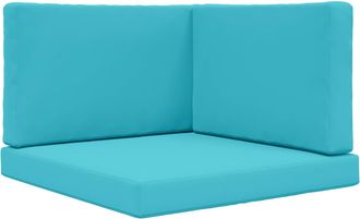 vidaXL Coj&iacute;n Para Sof&aacute; De Exterior Poli&eacute;ster Tuquesa 80 X 80 Cm Vidaxl