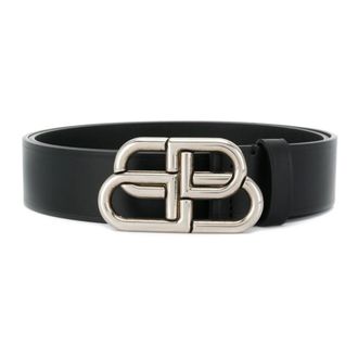 Balenciaga BB Large Belt - Accessories - Hombre - Negro - 100 CM