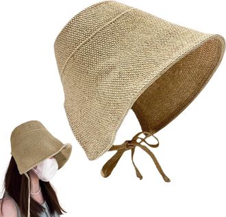 Generic Sun Bonnets for Women, 21.65-23.62 inches, UV Protection for Ladies Suns Hat with Tie Comfortable Wear Function, Suitable Summer Outdoor Activities, G