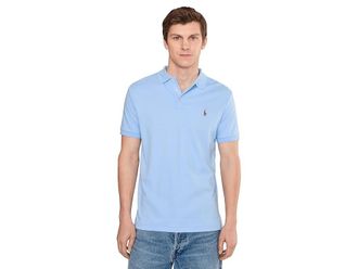 Polo Ralph Lauren Custom Slim Fit Soft Cotton Polo Shirt Mens Clothing Office Blue : 2XL