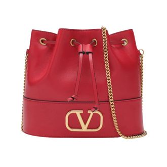 Valentino Garavani Bucket Bags, female, Red, Size: ONE SIZE Mini Drawstring