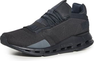 On Womens Cloudnova Textile Synthetic Black Eclipse Trainers 3 UK