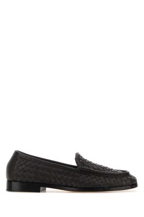 Bottega Veneta Espresso Woven Loafers