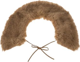 By Malene Birger Accessoires, Dames, Bruin, ONE Size, Polyester, Cowie Collar