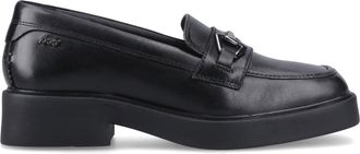 Pod Maple Womens Leather Loafers - Black - Size UK 5.5