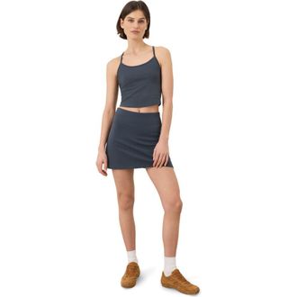 Pact On the Go-To Pocket Skort Made with Organic Cotton in Steel Blue at Nordstrom, Size Xx-Large