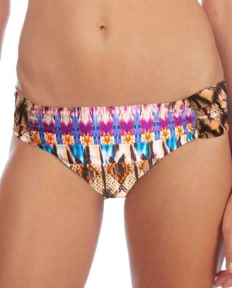 Kenneth Cole Side Sash Hipster Swim Bottom In Mojave