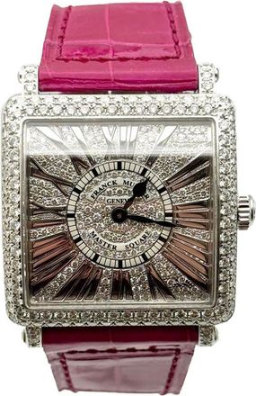 Franck Muller Master Square Quartz Diamond Ladies Watch 6002 L QZ R D CD-PNK