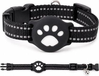 OEM Localizador Gps Gatos Sin Suscripci&oacute;n, Sistema Seguimiento Gatos Collar (28-39 Cm), Resistente Agua Ip68, Compatible Apple Find My Android, Negro