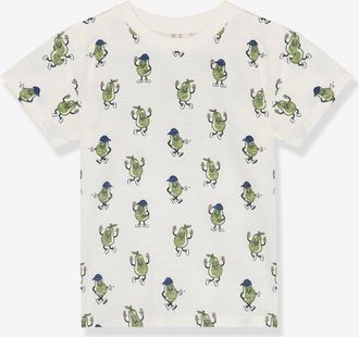 Minymo T-Shirt mit Allover-Print Jungen MINYMO creme
