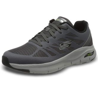 Skechers ARCH FIT CHARGE BACK, Mens Low-Top Trainers, Grey (Charcoal Textile/Synthetic/Black Trim Ccbk), 9 UK (43 EU)