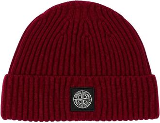 Stone Island Berretto con patch logo bussola - - Accessories - unisex - Rosso - M