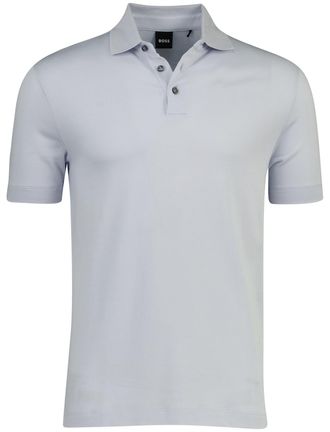 HUGO BOSS Lichtblauw poloshirt Boss Black H-pack korte mouw pique 3-knoops