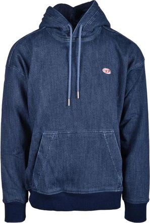 Diesel Hoodies & sweatvesten, Heren, Blauw, M, Katoen, trui