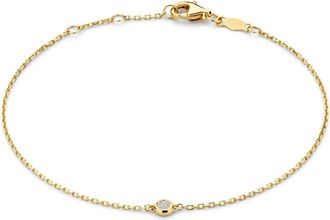 Isabel Bernard Accessoires, Dames, Geel, ONE Size, De la Paix Alfie Armband met Diamant