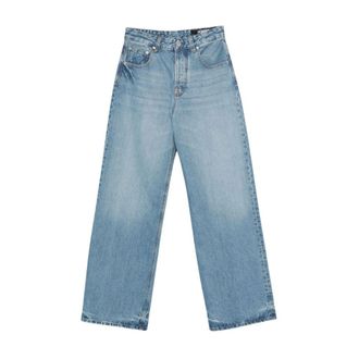 Jacquemus Jeans, Dames, Blauw, W26, Katoen, Le De-N&icirc;mes Large Jeans