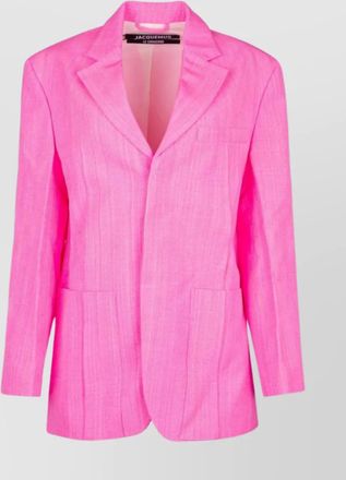 Jacquemus structured shoulders textured jacket