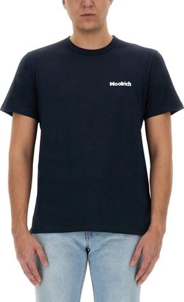 Woolrich Navy Blue Logo T-Shirt