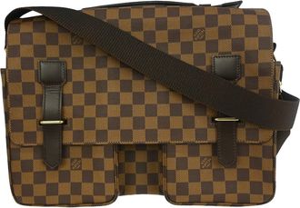 Louis Vuitton Broadway Bag Damier Brown Canvas Briefcase Bag (Pre-Owned)
