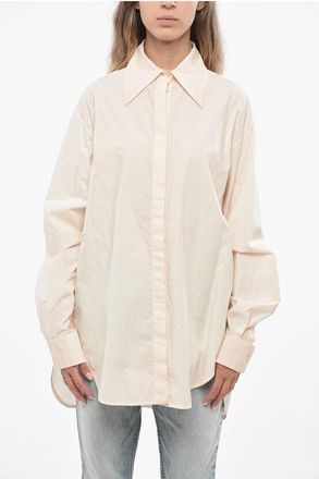 Quira hIDDEN closure Popline Cotton Oversized Shirt size 38