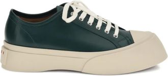 Marni Pablo leren sneakers - Groen