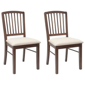 vidaXL Sillas De Comedor 2 Pcs Marr&oacute;n Claro 50 X 52,5 X 91 Cm Vidaxl