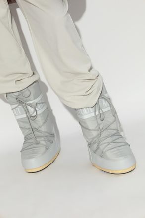 Moon Boot Icon Nylon Snow Boots, Womens, Grey