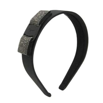 Ferragamo Pre-owned Accessories, female, Black, Size: ONE SIZE Pre-owned Vara Alice band