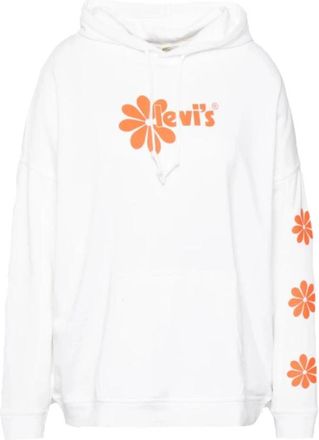 Levi's Graphic Rider Hoodie - Dames - Hoodies - Wit - 2XL - Hoodies & sweatvesten
