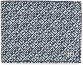 Ferragamo Micro Gancio Bifold Wallet in New Navy Nero at Nordstrom