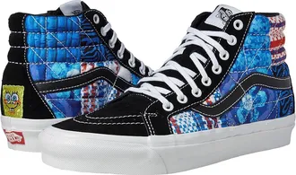 Vans Sk8-Hi 38 DX PW Shoes (Spongebob) Sandy Liang/Patchwork : Mens 9 - Womens 10.5 Medium, Textile/Leather
