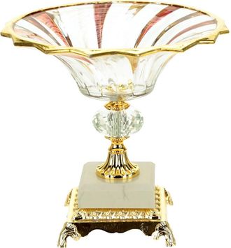 Mark Roberts Footed Pedestal Bowl in Amber at Nordstrom